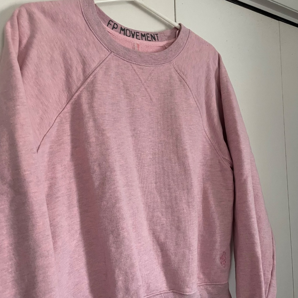 Free People Movement “For The Win” Pullover — Pink (Size Small) - Picture 2 of 7